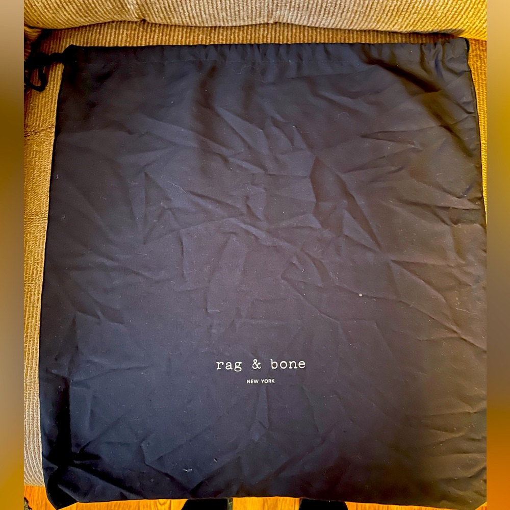 Rag & Bone New York Dust Bag Handbag Shoes Black Drawstring Organization Travel